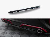 Central Rear Splitter (Vertical Bars) compatible with Kia Ceed GT Mk3 Facelift