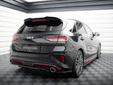 Central Rear Splitter (Vertical Bars) compatible with Kia Ceed GT Mk3 Facelift