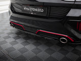 Central Rear Splitter (Vertical Bars) compatible with Kia Ceed GT Mk3 Facelift