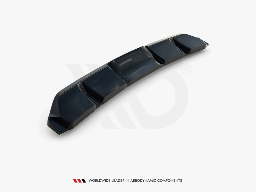Central Rear Splitter (Vertical Bars) compatible with Kia Ceed GT Mk3 Facelift