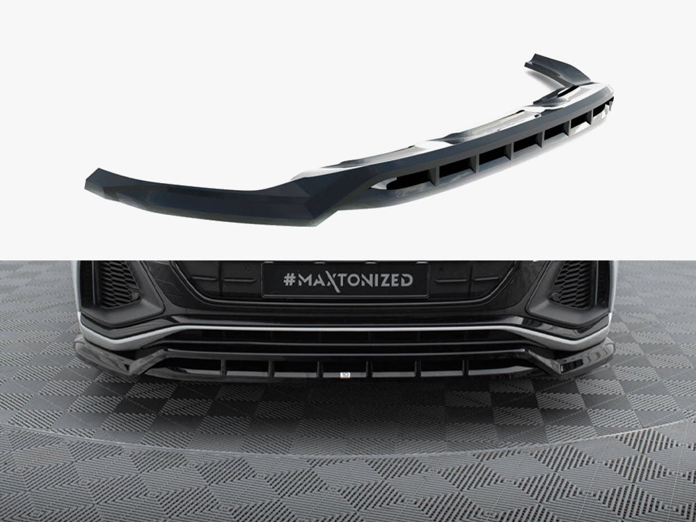 Front Splitter V.2 compatible with Audi SQ8 / Q8 S Line Mk1