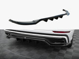 Central Rear Splitter (Vertical Bars) compatible with Audi Q8 S Line Mk1