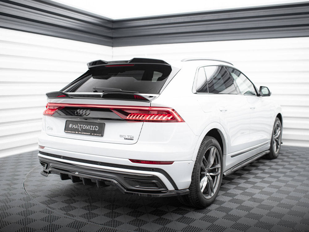 Central Rear Splitter (Vertical Bars) compatible with Audi Q8 S Line Mk1