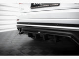 Central Rear Splitter (Vertical Bars) compatible with Audi Q8 S Line Mk1