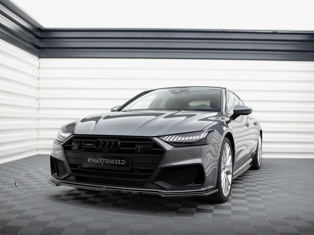 Front Splitter V.1 compatible with Audi A7 S Line C8 / S7 C8 / C8 Facelift / S7 Facelift