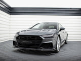 Front Splitter V.1 compatible with Audi A7 S Line C8 / S7 C8 / C8 Facelift / S7 Facelift