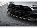 Front Splitter V.1 compatible with Audi A7 S Line C8 / S7 C8 / C8 Facelift / S7 Facelift