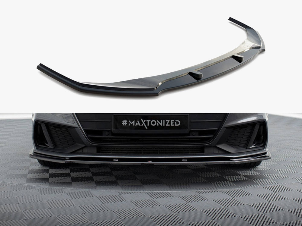 Front Splitter V.2 compatible with Audi A7 S Line C8 / S7 C8 / C8 Facelift / S7 Facelift