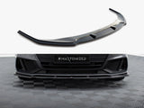 Front Splitter V.2 compatible with Audi A7 S Line C8 / S7 C8 / C8 Facelift / S7 Facelift