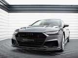 Front Splitter V.2 compatible with Audi A7 S Line C8 / S7 C8 / C8 Facelift / S7 Facelift