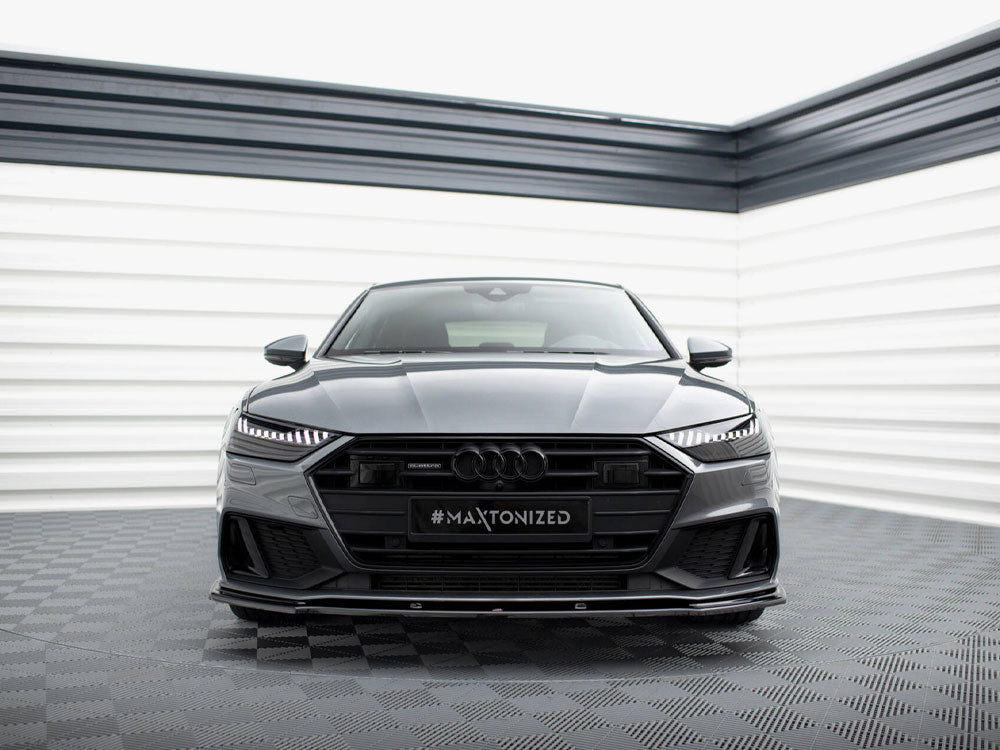 Front Splitter V.2 compatible with Audi A7 S Line C8 / S7 C8 / C8 Facelift / S7 Facelift