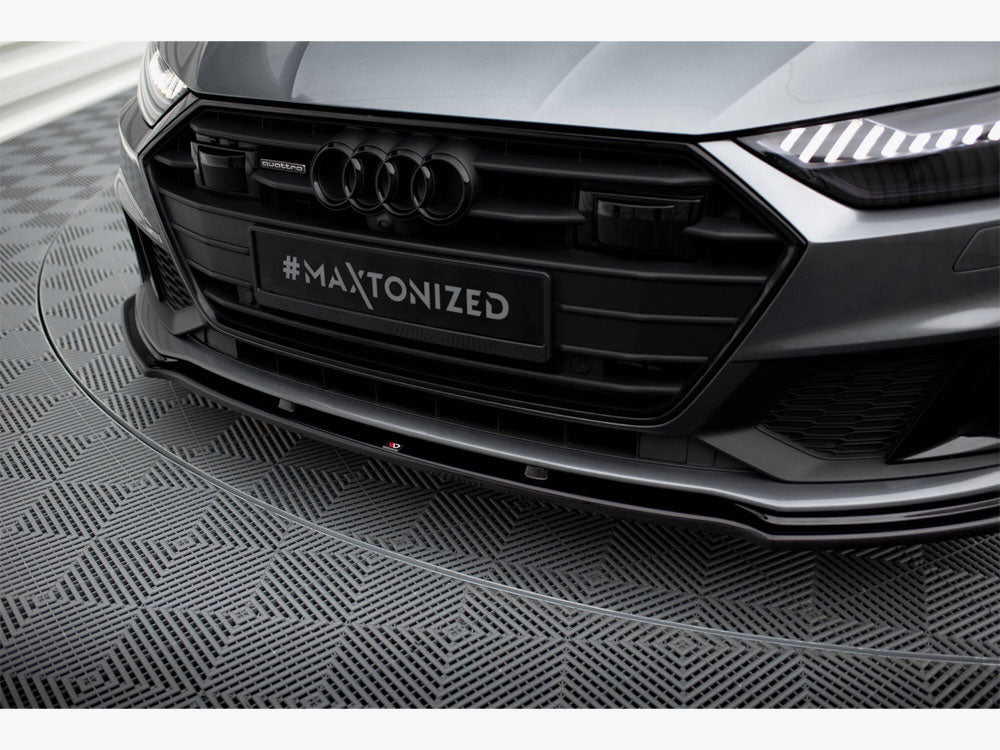 Front Splitter V.2 compatible with Audi A7 S Line C8 / S7 C8 / C8 Facelift / S7 Facelift