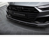 Front Splitter V.2 compatible with Audi A7 S Line C8 / S7 C8 / C8 Facelift / S7 Facelift