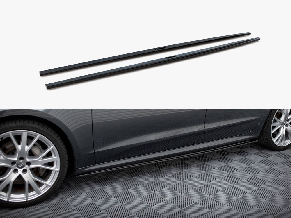 Side Skirts Diffusers compatible with Audi A7 S Line C8 / S7 C8 / C8 Facelift / S7 Facelift