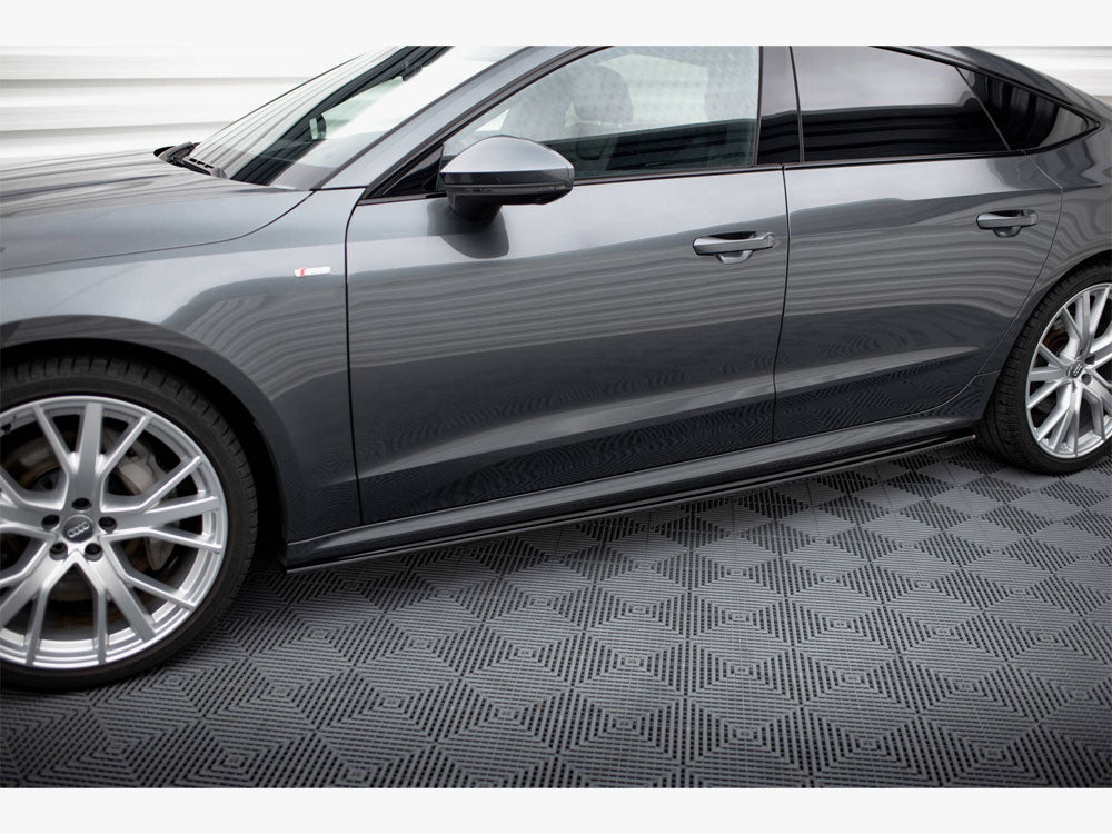 Side Skirts Diffusers compatible with Audi A7 S Line C8 / S7 C8 / C8 Facelift / S7 Facelift
