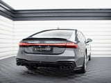 Rear Side Splitters compatible with Audi A7 S Line C8 / S7 C8 / C8 Facelift / S7 Facelift