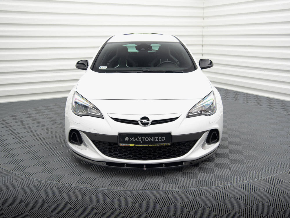 Front Splitter compatible with Opel Astra J OPC / VXR Nurburg - Carbon Look