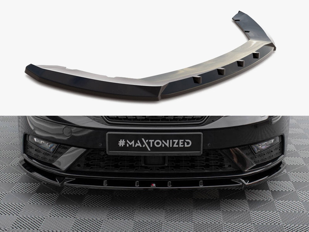 Front Splitter V.1 compatible with SEAT Leon Mk3 Facelift