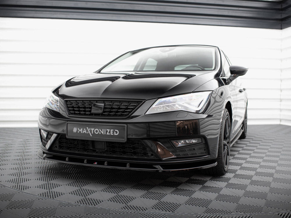 Front Splitter V.1 compatible with SEAT Leon Mk3 Facelift