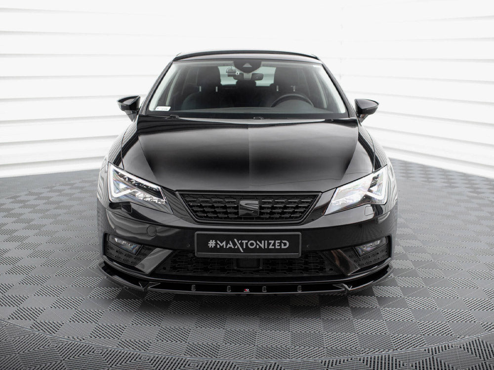 Front Splitter V.1 compatible with SEAT Leon Mk3 Facelift