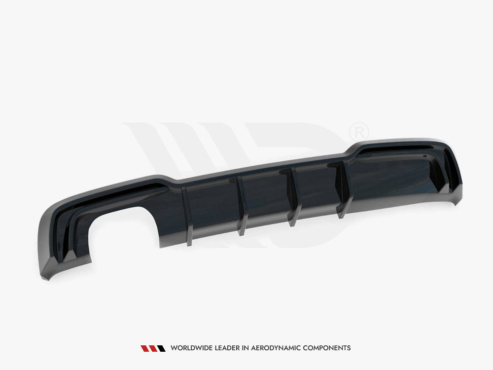 Rear Valance compatible with Audi A3 S Line Sportback 8V Facelift (Version with dual exhausts on one Side)