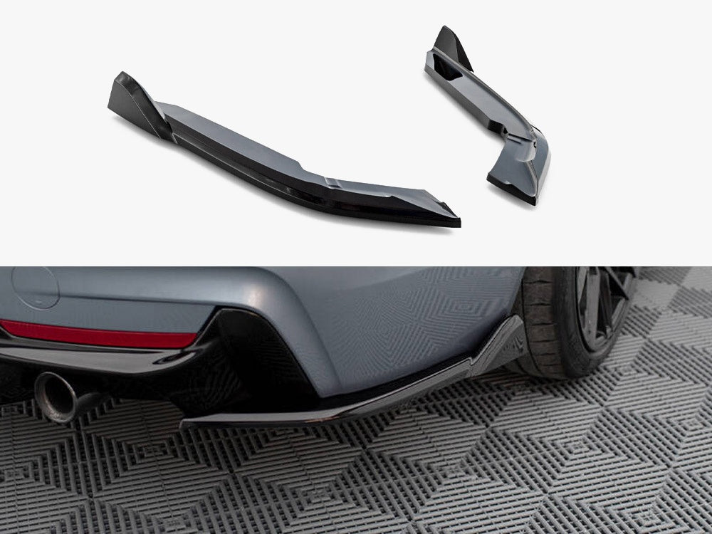 Rear Side Splitters V.5 compatible with BMW 4 Coupe / Gran Coupe M Sport F32 / F36