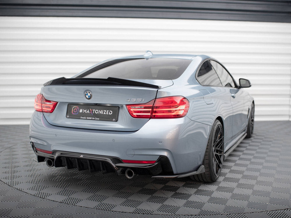 Rear Side Splitters V.5 compatible with BMW 4 Coupe / Gran Coupe M Sport F32 / F36