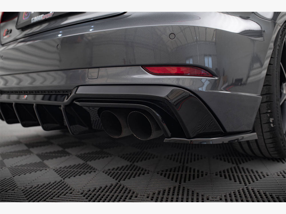 Rear Side Splitters V.2 compatible with Audi S3 / A3 S Line Sportback 8V Facelift