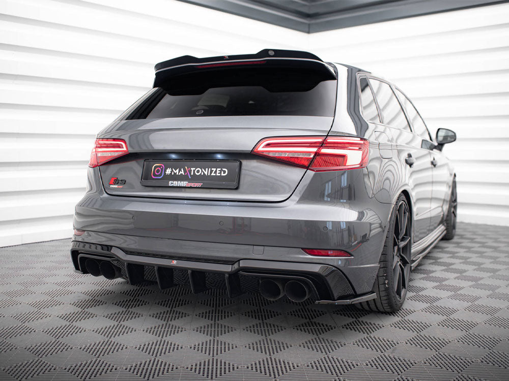 Rear Side Splitters V.2 compatible with Audi S3 / A3 S Line Sportback 8V Facelift