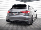 Rear Side Splitters V.2 compatible with Audi S3 / A3 S Line Sportback 8V Facelift