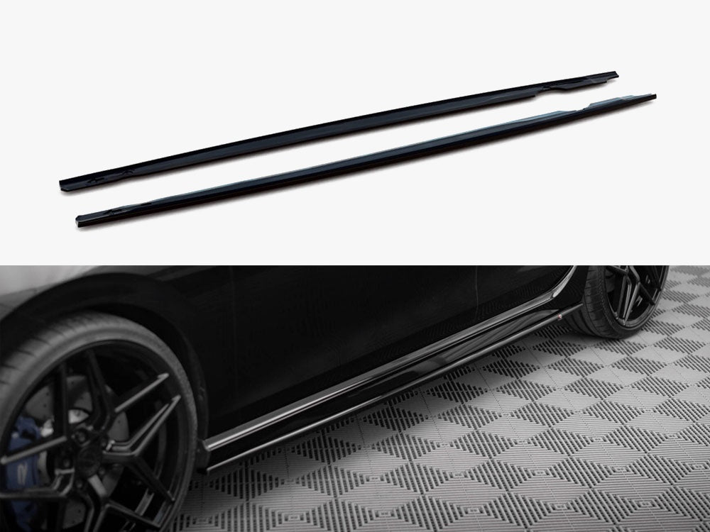 Side Skirts Diffusers V.3 compatible with Volkswagen Golf R Mk8