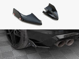 Rear Side Splitters V.5 + Flaps compatible with Volkswagen Golf R Hatchback Mk8