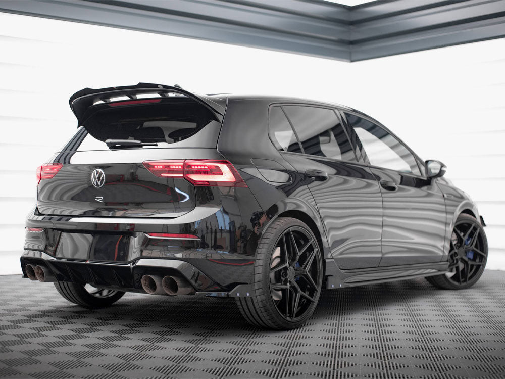 Rear Side Splitters V.5 + Flaps compatible with Volkswagen Golf R Hatchback Mk8