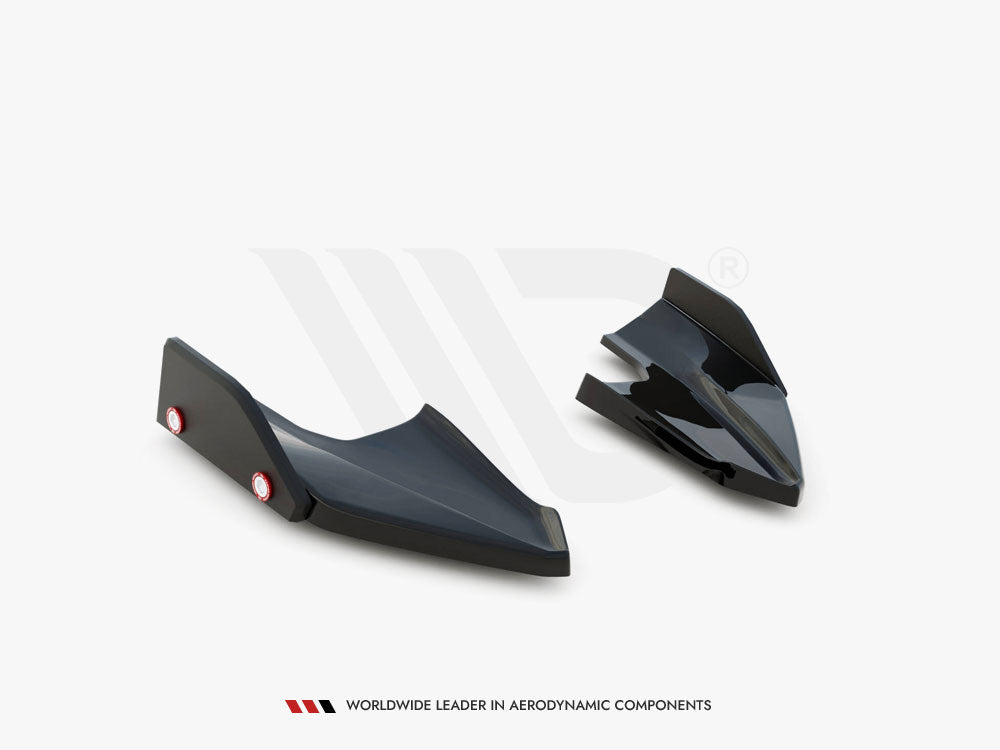 Rear Side Splitters V.5 + Flaps compatible with Volkswagen Golf R Hatchback Mk8