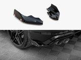 Rear Side Splitters V.6 + Flaps compatible with Volkswagen Golf R Hatchback Mk8