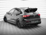 Rear Side Splitters V.6 + Flaps compatible with Volkswagen Golf R Hatchback Mk8