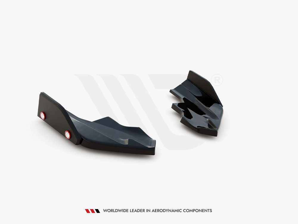 Rear Side Splitters V.6 + Flaps compatible with Volkswagen Golf R Hatchback Mk8