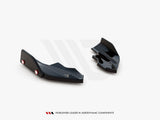 Rear Side Splitters V.6 + Flaps compatible with Volkswagen Golf R Hatchback Mk8