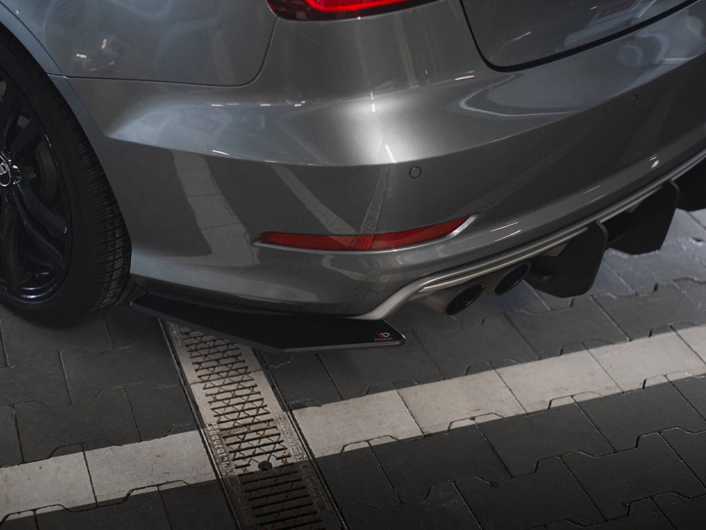 Street Pro Rear Side Splitters compatible with Audi S3 Sedan 8V