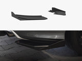 Street Pro Rear Side Splitters + Flaps compatible with Audi S3 Sedan 8V