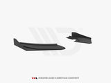 Street Pro Rear Side Splitters + Flaps compatible with Audi S3 Sedan 8V