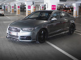 Street PRO Front Splitter compatible with Audi S3 / A3 S Line Sedan 8V