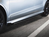 Street PRO Side Skirts Diffusers + Flaps compatible with Audi S3 / A3 S Line Sedan 8V