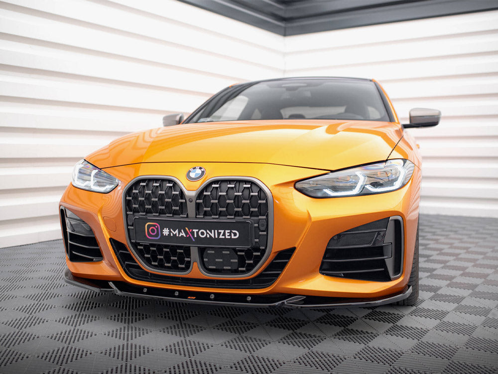Front Splitter V.4 compatible with BMW 4 M-Pack / M440i G22 / G23 / G22 Facelift / G23 Facelift