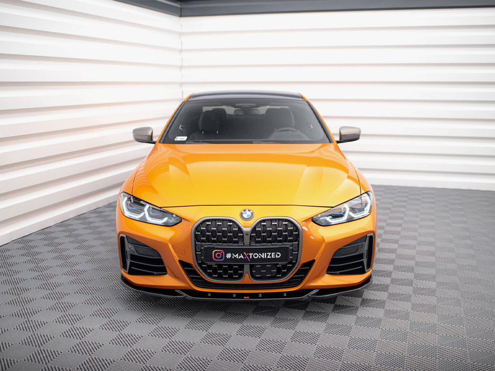 Front Splitter V.4 compatible with BMW 4 M-Pack / M440i G22 / G23 / G22 Facelift / G23 Facelift
