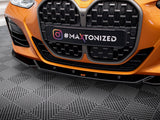 Front Splitter V.4 compatible with BMW 4 M-Pack / M440i G22 / G23 / G22 Facelift / G23 Facelift