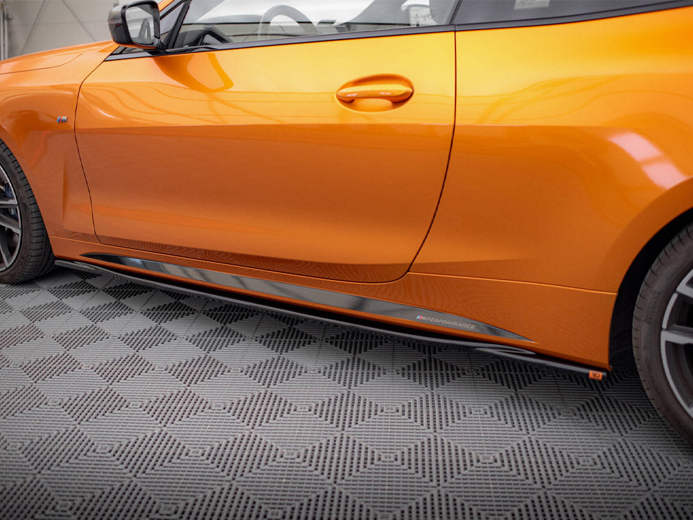 Side Skirts Diffusers V.3 compatible with BMW 4 M-Pack / M440i G22 / G23 / G22 Facelift / G23 Facelift