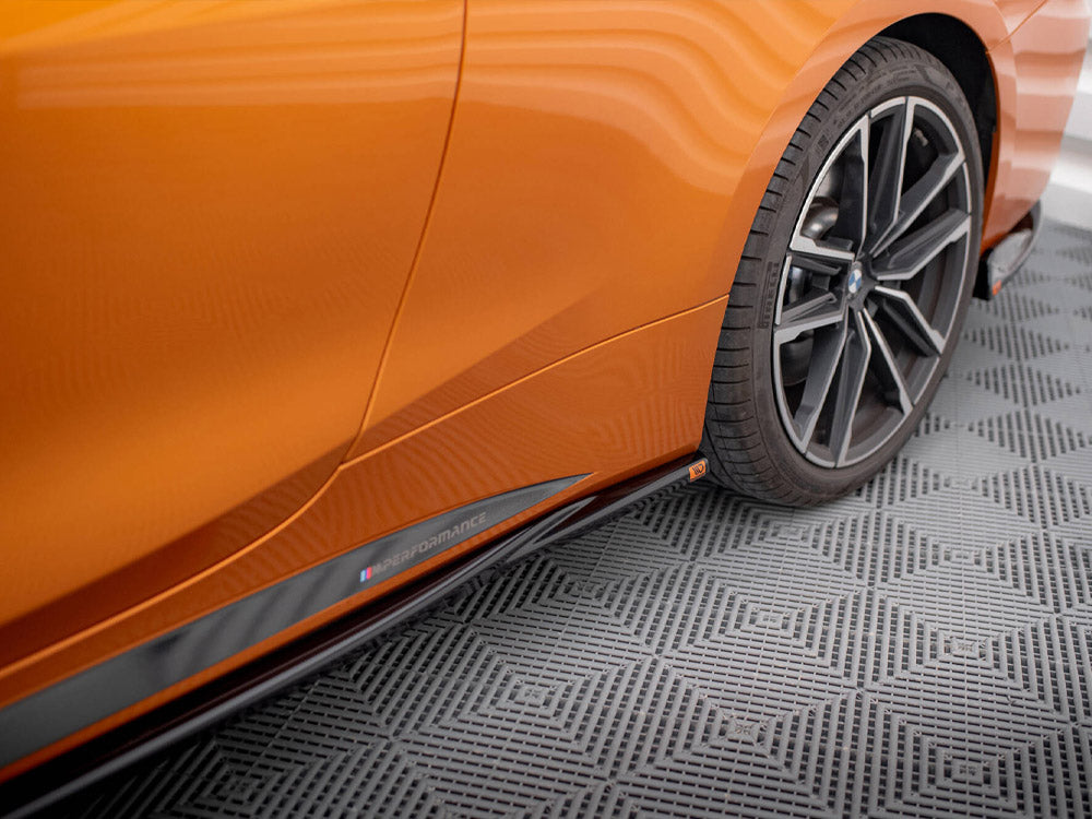 Side Skirts Diffusers V.3 compatible with BMW 4 M-Pack / M440i G22 / G23 / G22 Facelift / G23 Facelift