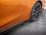 Side Skirts Diffusers V.3 compatible with BMW 4 M-Pack / M440i G22 / G23 / G22 Facelift / G23 Facelift