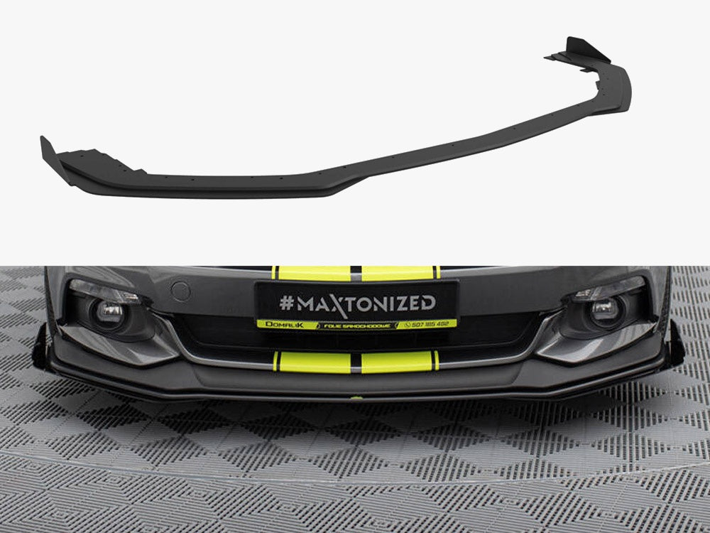 Street PRO Front Splitter + Flaps compatible with Ford Mustang GT Mk6